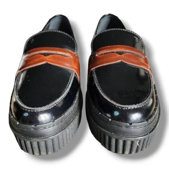 Tod's Black Patent Leather Penny Loafers with Brown Keeper Women’s Size 36 - Picture 16 of 16